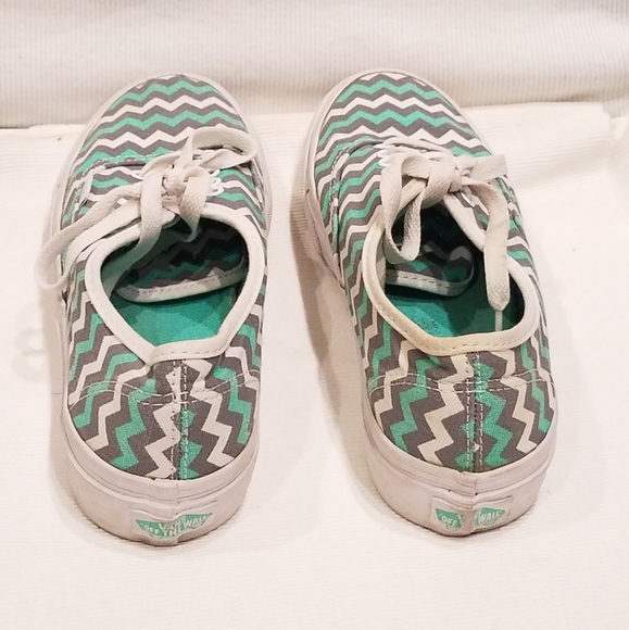 Vans Authentic Gore Skyway ZigZag Turquoise Mens 5 - Picture 3 of 12